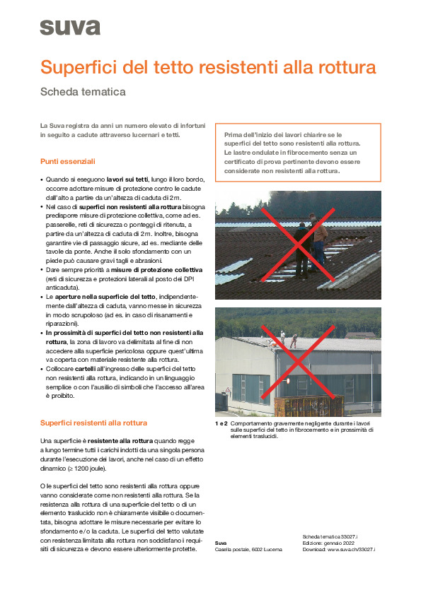 Rottura: un pericolo sottovalutato quando si lavora sui tetti